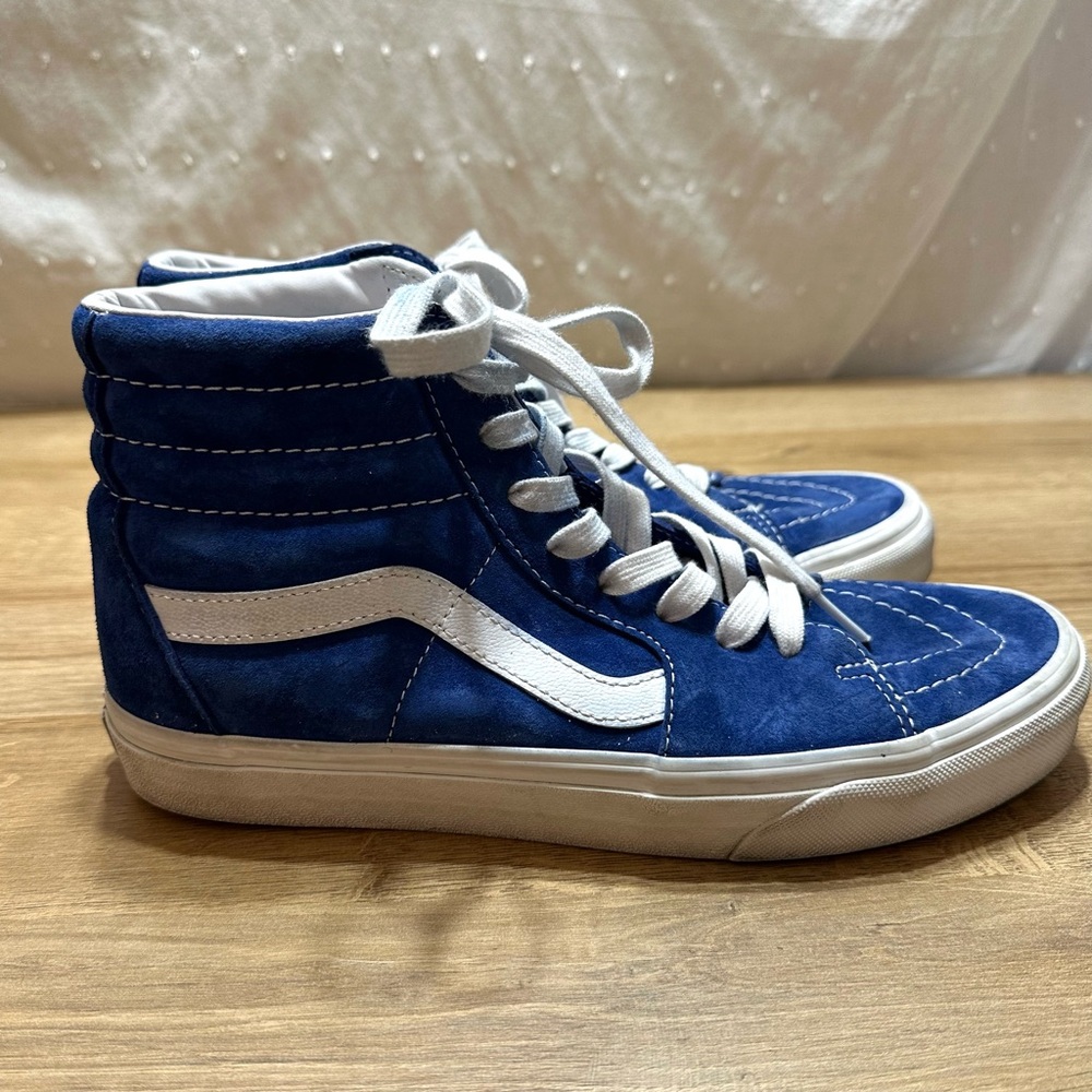 Vans HEIQ Eco Dry Sk8 Suede Hi Top Lace Up Sneaker Skater - Picture 5 of 13